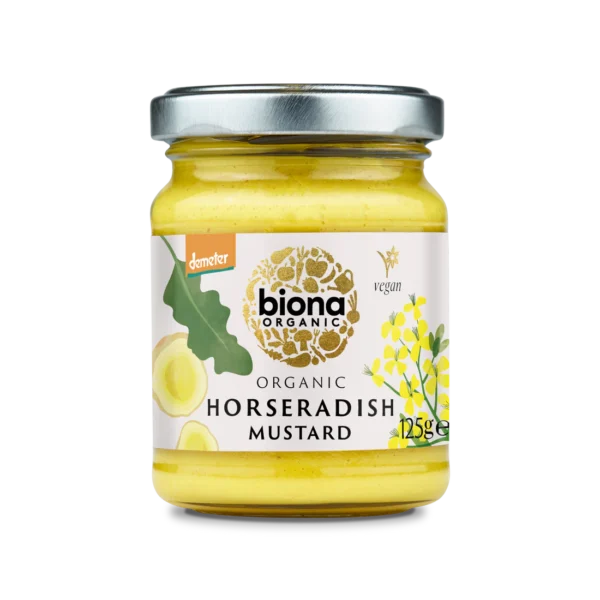 Biona Organic Horseradish Mustard 125g