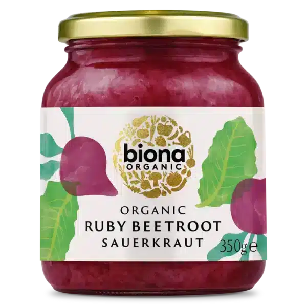 Biona organic ruby beetroot saukraut 350g