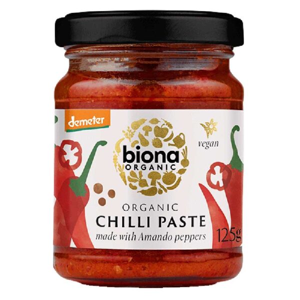 Biona Organic Chilli Paste made with Amando Peppers 125g