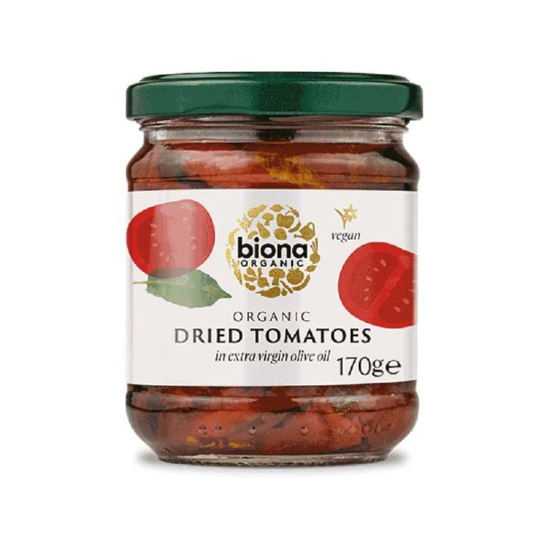 Biona Organic Dried Tomatoes In Olive Oil & Sunflower Oil 170g