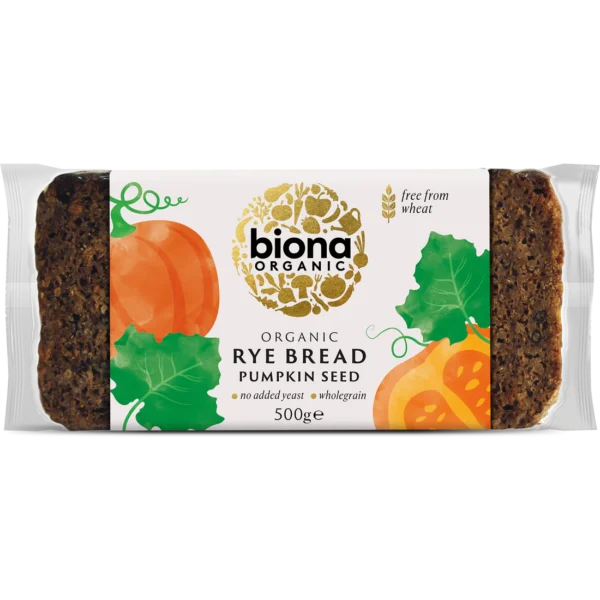 Biona Organic Rye Bread Pumpkin Bread 500g