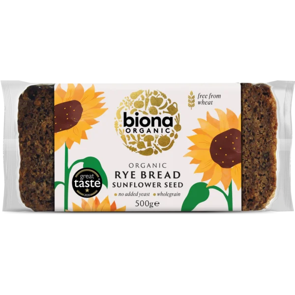 Biona Organic Rye Bread Sunflower Bread 500g