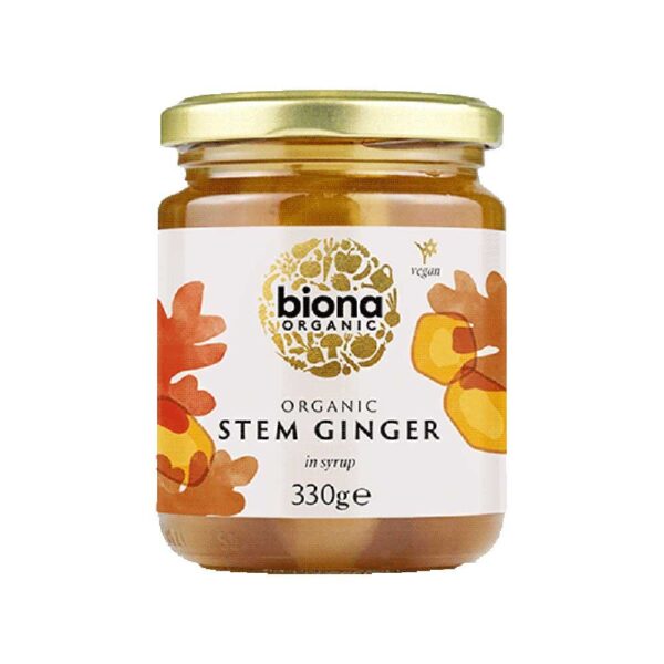 Biona Organic Stem Ginger in Syrup 330g