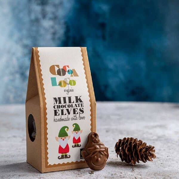 Cocoa Loco Organic Milk Chocolate Elves 100g