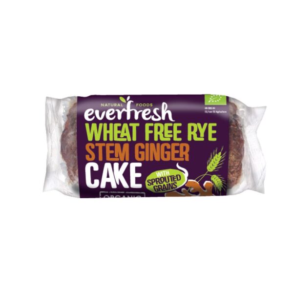 Everfresh Organic Stem Ginger & Sprouted Rye Grains Cake 350g