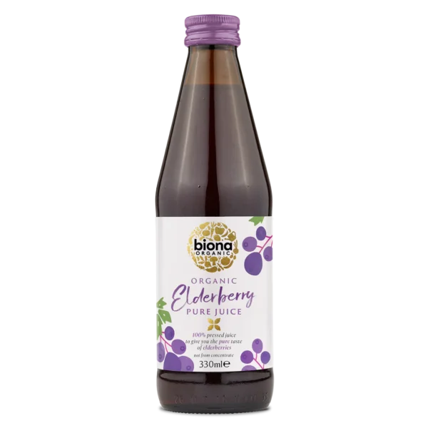 Biona Organic Elderberry Juice 100% 330ml