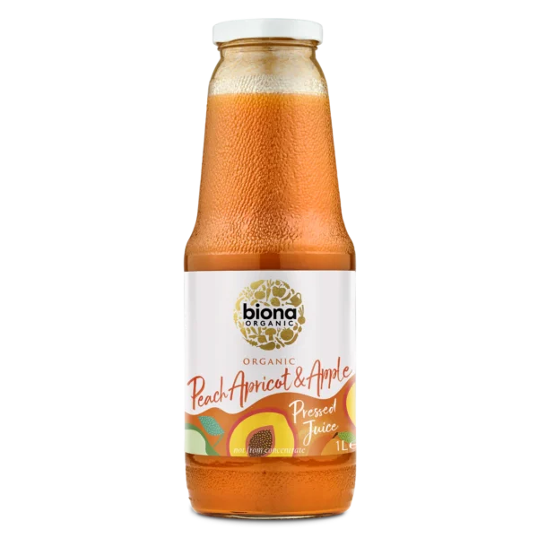 Biona Organic Peach Apricot and Apple Juice 100% 1l