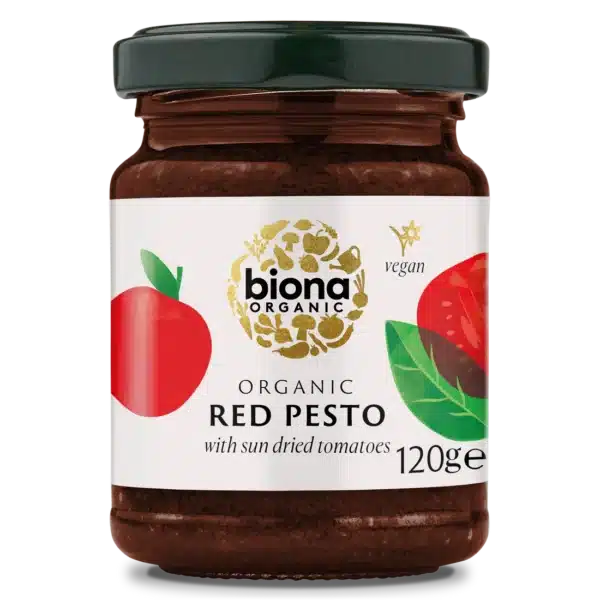 Biona Organic Red Pesto With Sun Dried Tomatoes 120g