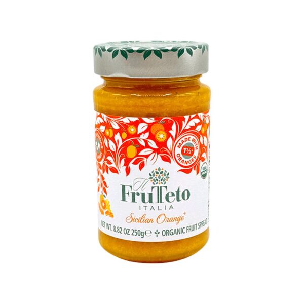 Frutteto Italia Organic Sicilian Orange+ Marmalade with Ginger & Turmeric Jam 250g