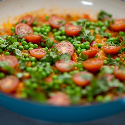 vegetable paella