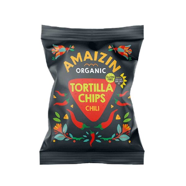 Amaizin Organic Chilli Corn Chips 75g