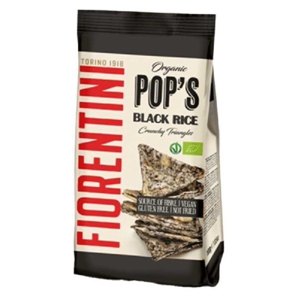 Fiorentini Organic Pops Black Rice Crunchy Triangles