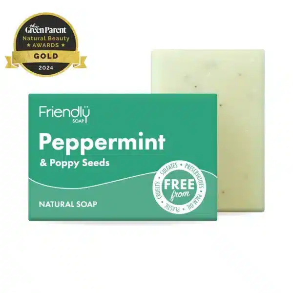 Friendly Soap Peppermint & Poppyseed Soap 95g