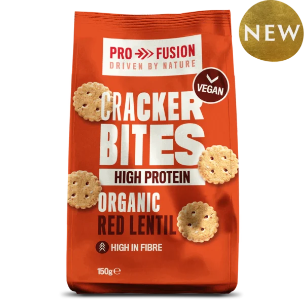 Profusion Organic High Protein Red Lentil Cracker Bites 150g